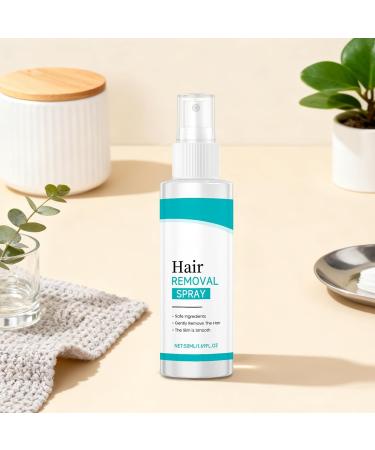 Hair Removal Spray | 50ml Fast Soothing Solution for Sensitive Skin Hair Removal Spray for Underarms Face Legs Arms and Areas - Buy Online on GoSupps.com