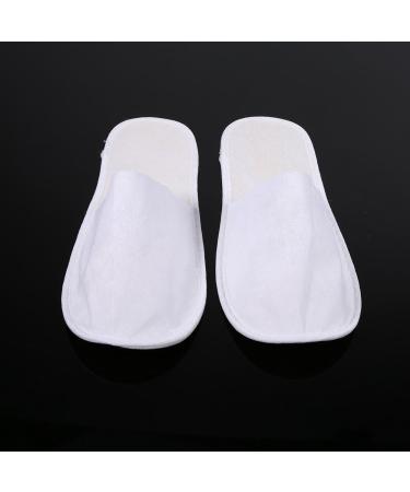Disposable Spa Slippers 10 Pairs - Unisex Close Toe Hotel Guest Slippers - Bulk Pack for Travel, Home, Nail Salon - Fits Universal UK Men and Women - Buy Online on GoSupps.com