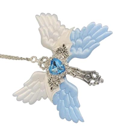 Oralgos Vintage Angel Wing Necklace - Handmade Gothic Crucifix Collar for Couples - Everyday Wear - Buy Online on GoSupps.com