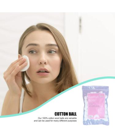 Organic Cotton Balls | Portable Cotton Balls for Face - Makeup Cleaning Tool Absorbent Lightweight for Household Needs Skin Prep Wound Cleansing Everyday 1. About 100 Grains (About 0.5 Grams) - Buy Online on GoSupps.com
