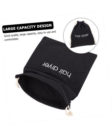 Healeved 20 Pcs Hair Dryer Storage Bag Travel Bag Organizer Hair Waver Tool Travel Hairdryer Fabric Black - Buy Online on GoSupps.com