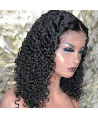 MiOYOOW Short Curly Black Afro Kinky Wavy Wig 14 Inch - Synthetic Hair Replacement for Black Women - Perfect for Daily Wear and Parties - Buy Online on GoSupps.com