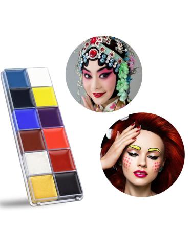 Beaupretty 12 Color Face & Body Oil Palette - SFX Makeup for Halloween Cosplay & Art - High Pigment Face Painting Palette - Buy Online on GoSupps.com