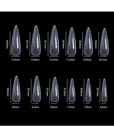 BNG 120-Piece Nail Shapes Set - Dual Tips Ballerina & Stilettus - Professional Nail Extension for Polymer Gel - Complete Coverage & Fast Structure - Buy Online on GoSupps.com