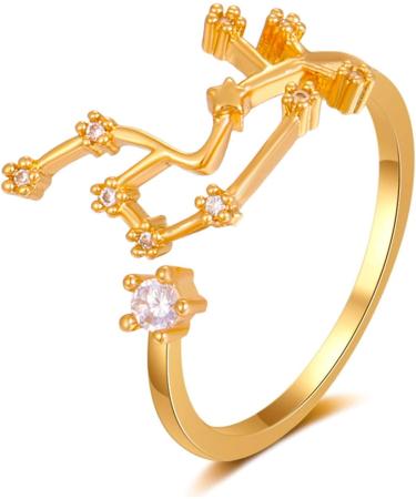 Subeline 12 Constellation Adjustable Ring - Horoscop Birthday Gift for Women & Teen Girls - One Size - Buy Online on GoSupps.com