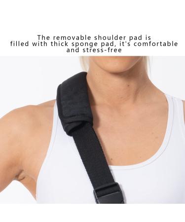 FOGOK Foam Arm Sling Shoulder Immobilizer - Rotator Cuff Support Brace with Waist Strap for Women - Ideal for Shoulder Injury, Dislocation, Fracture - Rose Leopard - Buy Online on GoSupps.com