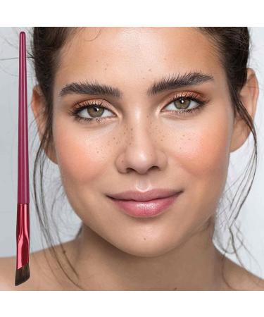 Slanted Flat Angle Eyebrow Brush Thin Precision Eye Brush Multifunction Eyebrow Brush Angled Eyebrow Brush Makeup Tool for Women - Buy Online on GoSupps.com