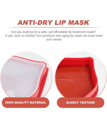 Veemoon Masque L vres Hydratant Lot De 20 Masques Taille Portable Soin R parateur Nuit Protection Douce Pour L vres S ches Usage Sommeil Bo te Rouge - Buy Online on GoSupps.com