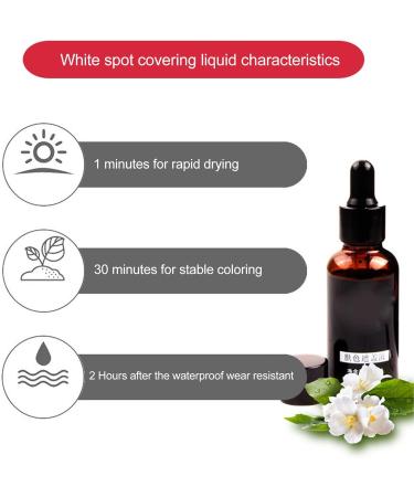 Liquide Couvrant le Vitiligo 30 Ml Correcteur de Taches Blanches Maquillage Longue Dur e R sistant L'eau Doux pour la Peau avec Compte-gouttes Inclus pour le Visage le - Buy Online on GoSupps.com