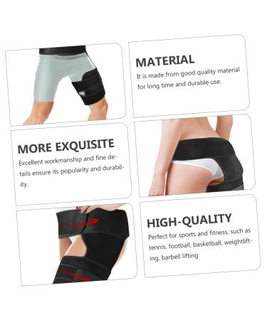 FRCOLOR Thigh Sleeve Brace - Adjustable Protective Equipment for Hip Support & Stabilizer - SBR Material One Size Fits All - Buy Online on GoSupps.com