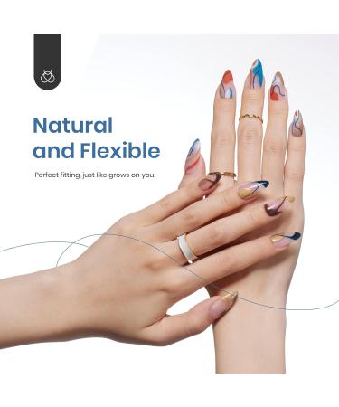Beetles Almond Medium Shape Gel Nail Tips Refill Pack - 200pcs Size 3 Gelly Tips for Salon and DIY Nail Extensions - Buy Online on GoSupps.com