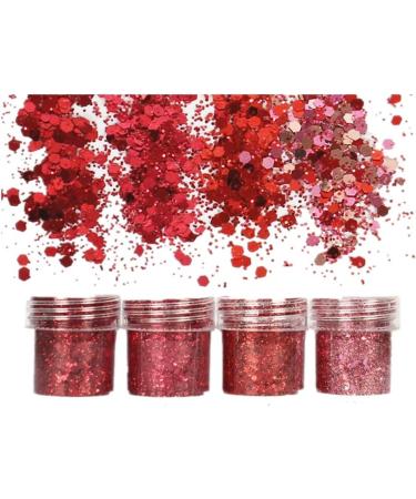 Chunky Make-Up Glitter Sequin Set | Face Nails Eyes & Hair Decor | Ideal for Music Festivals & Parties - Buy Online on GoSupps.com