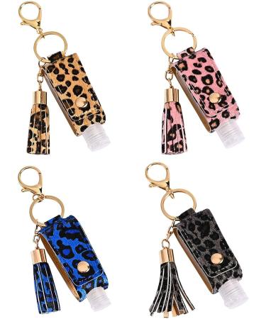 MEABEN 8 PCS 30ML Hand Sanitizer Leather Keychain Holder Bottles - Travel Size Empty Squeeze Containers - Buy Online on GoSupps.com