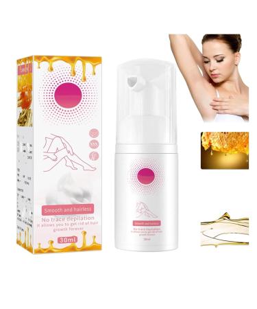 Beeswax Hair Removal Mousse - Gentle Body Hair Removal Foam Spray for Women & Men (100ml - Buy Online on GoSupps.com