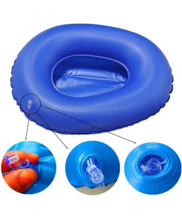 Air Inflation Bed Pan Washable Portable Elderly Inflatable Potty Anti Bedsore Toilet Urinal for Elderly Bedridden with Pump(2 pcs) - Buy Online on GoSupps.com