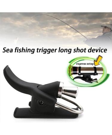 LIZHOUMIL 2 Pack Sea Fishing Casting Trigger & Cannon Clip Set - Bionic Finger & Thumb Button for Fixed Spool Casting - Beach Fishing Aid in Black - Buy Online on GoSupps.com