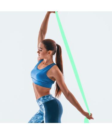 HANABASS Yoga Resistance Bands - Elastic Exercise Bands for Pilates Rehab & Strength Training - Light Green - International Shipping Available - Buy Online on GoSupps.com