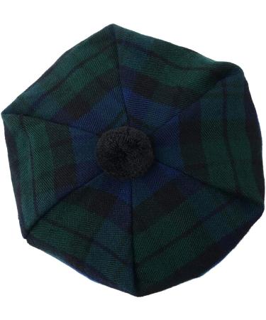 Scottish Traditional Tam o' Shatner Acrylic Wool Tartan Tammy Hat with Pom Pom - One Size - Buy Online on GoSupps.com
