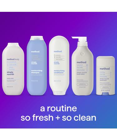 Method Deodorant Simply Nourish Coconut Rice Milk + Shea Butter notes 24 Hour Odor Protection 2.65 oz - Buy Online on GoSupps.com