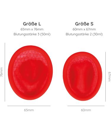 Buy MyLILY Menstruation Disk Set with Cleaning Case - Reusable Menstrual Discs S & L + Black Cleaning Cup Bundle - Buy Online on GoSupps.com