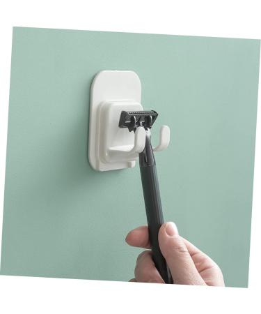 Housoutil 12 PTH Hook Insert - Adhesive Razor Hanger for Bathroom | Sticky Hooks & Holders for Drying Razors - Buy Online on GoSupps.com