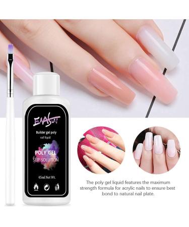 ENASUI 45ML Nail Extension Gel Kit - Quick Slip Solution with Nail Brush and Glass Cup - Buy Online on GoSupps.com
