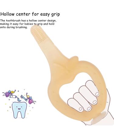 OUROBOT Baby Silicone Toothbrush - Infant Toddler Training Teether Toy - Buy Online on GoSupps.com