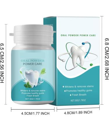 Cleaning Tooth Powder - Reduces Teeth Surface Stains Supports Bright Smiles Long-Lasting Freshness Improves Oral Comfort(1pcs) 1 Count (Pack of 1) - Buy Online on GoSupps.com