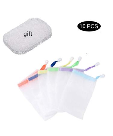 Double Layer Bubble Foam Net Handmade Soap Mesh Bag - 10pcs - Buy Online on GoSupps.com