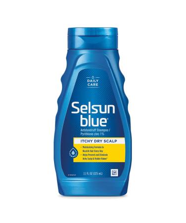 Selsun Blue Itchy Dry Scalp Anti-dandruff Shampoo  11 fl. oz.  Extra-Hydrating Formula  Pyrithione Zinc 1%