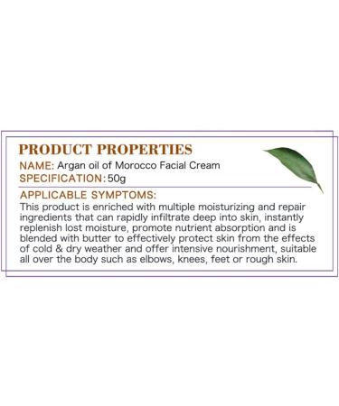 DISAAR BEAUTY Face Cream Argan Oil Of Morocco Moisturizing Repair Blemish Reduce Wrinkles Facial Skin Care Reawing+ Super Formula 50g - Buy Online on GoSupps.com