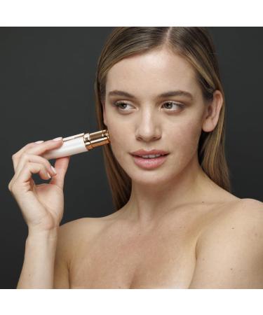 JML NuYou Facial Hair Remover for Women - Quick Painless Hair Removal Rechargeable with 18K Gold Blades Portable Facial Trimmers Lipstick Design for Discreet Face Care New Floatable Tiltable Head - Buy Online on GoSupps.com