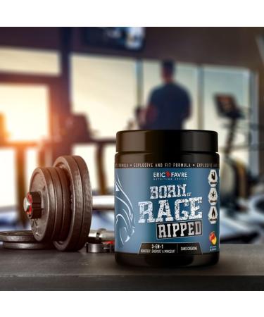 Pre Work Dry Born Of Rage - Explosive Dry Bodybuilding Booster New Hybrid Energy/Endurance & Dry Formula 250 g Peach Flavor - Eric Favre - Buy Online on GoSupps.com