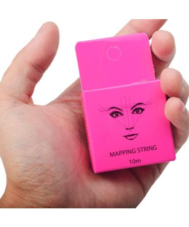 XIAOYU 10m Pre-Inked Eyebrow Measuring Mapping Thread - 6 Pack Pink Ink for Perfect Eyebrow Makeup - Buy Online on GoSupps.com
