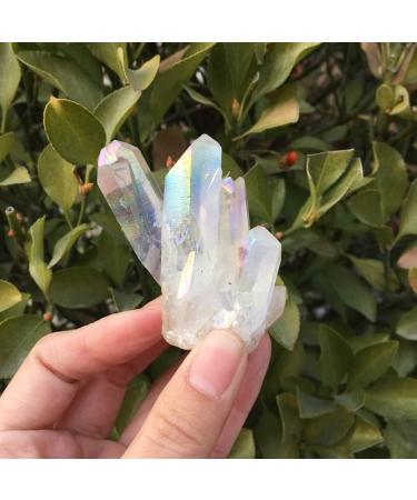 Specimen 60-70g White Flame Aura Quartz Crystal Cluster Specimen ERTEYIN - Buy Online on GoSupps.com