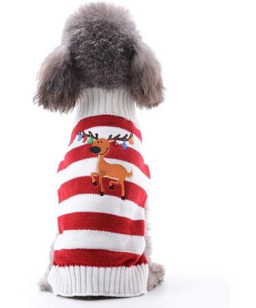 HRTTsy Christmas Dog Sweater | Warm Winter Pullover for Small & Large Dogs | Cozy Pet Costume - Buy Online on GoSupps.com