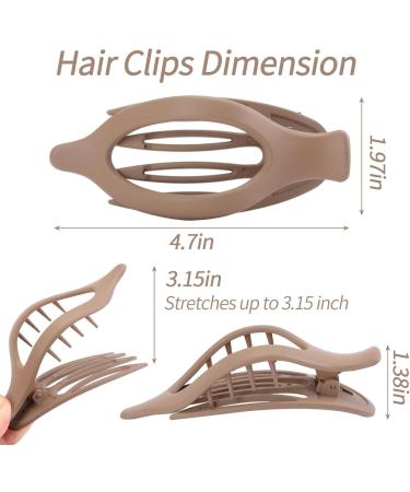 French Concord Curved Hair Clips 3Pcs French Concord Hair Clips Curved Claw Clips French Concord Flat Hair Clips Curved Hair Claw Alligator Hair Clip Flat Hair Clip French Concord Hair Clip for Women - Buy Online on GoSupps.com
