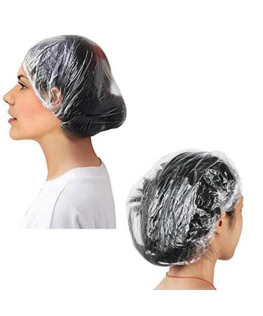 500 Disposable Transparent Shower Caps with Elastic Band - Bulk Pack (5x100) for Travel & Spa | Eco-Friendly & Waterproof - Buy Online on GoSupps.com