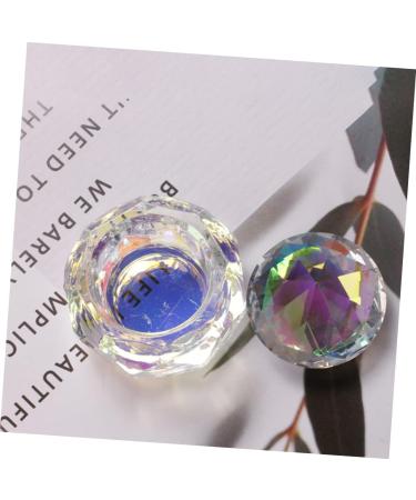 FRCOLOR Crystal Glass Slico Cosmetic Money Cabinet Key Safe Safety Weible Nail Cup Crystal Nail Styling Tool Nail Dappen Bowl Nail Bowl Care Tool Pen Holder Women - Buy Online on GoSupps.com