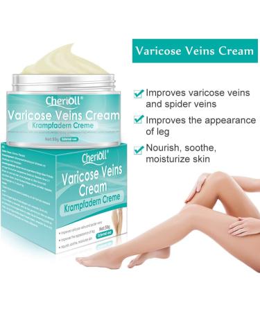 Varicose Veins Cream | Best Treatment for Spider Veins & Inflammation | Gentle Leg Care (50g) - Buy Online on GoSupps.com