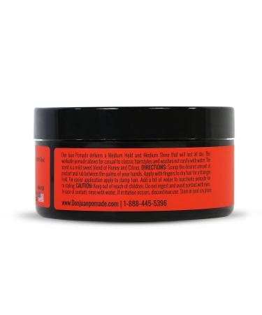 4oz Don Juan Pomade: Medium High Hold, Medium Shine, Water Based, Honey Citrus Scent - Buy Online on GoSupps.com
