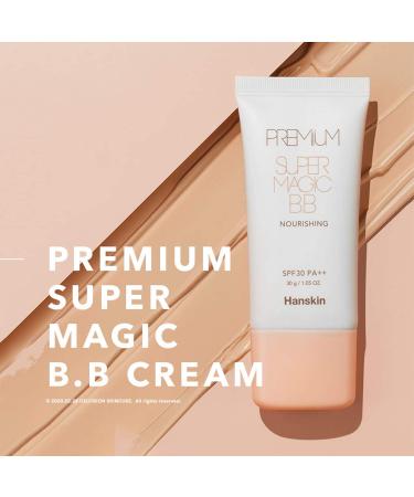 Hanskin Premium Super Magic BB Cream SPF 30 - Long Lasting Tinted Moisturizer Strong Coverage & Flawless Finish | 30g - Buy Online on GoSupps.com