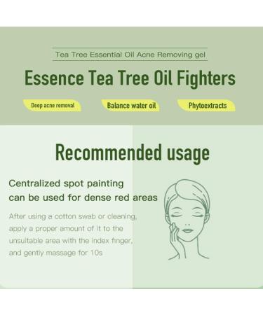 Tea Tree Oil Acne Gel - Acne Removal Cream & Skin Repair | Moisturizing Treatment for Acne Spots & Blackheads | 20g - Buy Online on GoSupps.com
