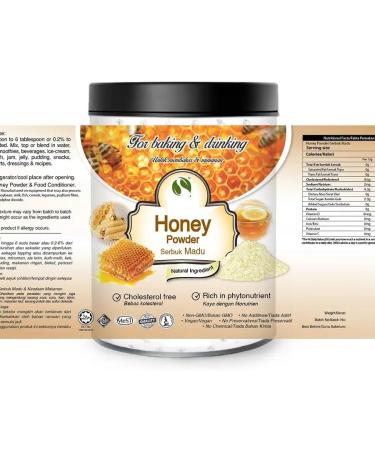 Powdered honey 200g pure 100% natural without additives - For soup smoothies coffee drinks pastries - Buy Online on GoSupps.com
