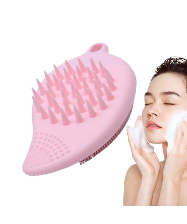 Uozonit Facial Washer Silicone Facial Washer | Double Sided Silicone Face Scrub Brush - Manual Skin Care Scalp Brush Versatile Hand Scrubber Solid Powder