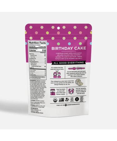 Emmy's Organics Coconut Cookies - Birthday Cake Flavor | Gluten-Free, Organic, Vegan, Paleo-Friendly - Buy Online on GoSupps.com
