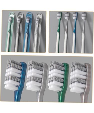 Eco-Friendly Kombiiuda Manual Toothbrush Set - 4 Reusable Men's Travel Brushes for Camping & Home - Buy Online on GoSupps.com
