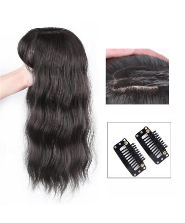 Natural Invisible Water Ripple Wig with Air Bangs Head Overhead 3D Bangs - White Hair Brown-black - Buy Online on GoSupps.com