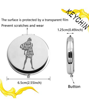 Indian Princess Pocket Mirror | Fairy Tale Fans Gift | Colors of the Wind Compact Makeup Mirror for Women, Girls, Teenagers - Buy Online on GoSupps.com