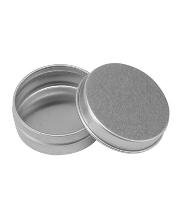 minkissy Box Cream Jars with Lids Metal Tins Cans Sample Cosmetic Tins Containers with Lids Tinplate Storage Container Aluminium Sample Jar Small Cosmetic Tins Round Aluminum Travel Powder medium As Shown
